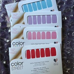 Color Street Nail Strips - Pixel Pink, Blue-tiful, Lavender